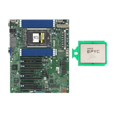 Supermicro H12SSL-i Motherboard + AMD EPYC 7302P CPU , 16 Cores 3 GHz - 3,3 GHz