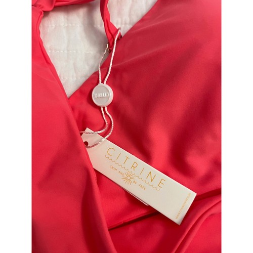 CITRINE Women's Amelia One-Piece Swimsuit In Dark Coral Sz L NWT - Picture 7 of 9