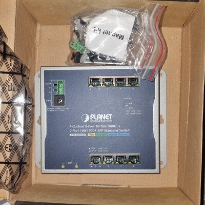 PLANET WGS-4215-8T2S switch industriale di rete, 8 porte , a parete
