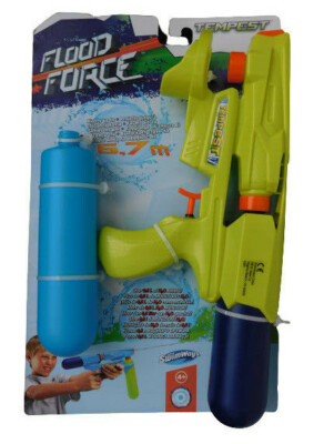 Swimways Flood Force Tempest Wasserpistole in grün-blau Wasserspielzeug NEU
