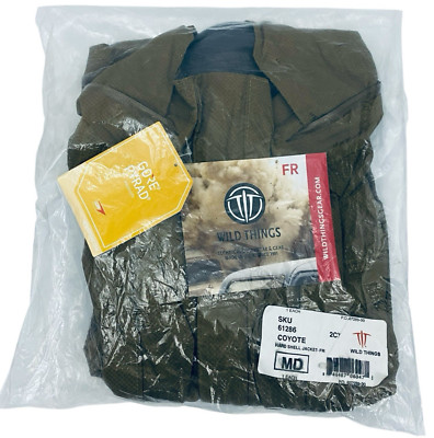 New Wild Things FR Hard Shell Jacket Mens Size Medium Coyote 61286 Gore Pyrad