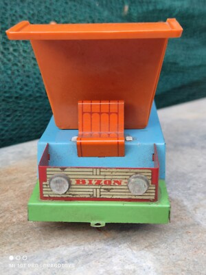 VINTAGE TRUCK TOY 'BIZON' CZZ 4046 POLSKA FSO FSM RARE EDITION DUMP TRUCK PARTS