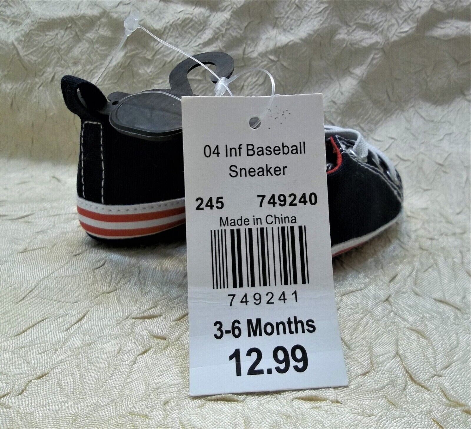 Infant Baseball Sneakers Baby Shoes 36 Months Size Cracker Barrel