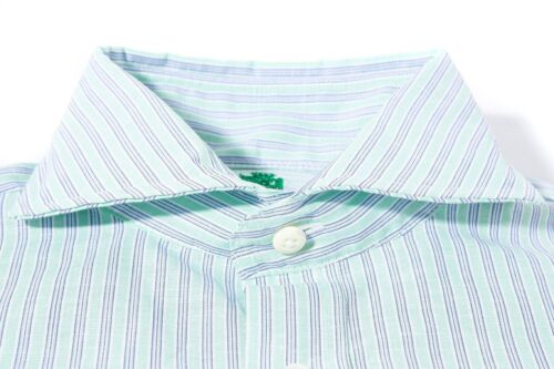 Taycan Cotton Linen Shirt in Green - Picture 3 of 4