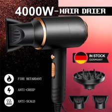4000W Ionen Föhn Haartrockner mit 3 Diffusor...