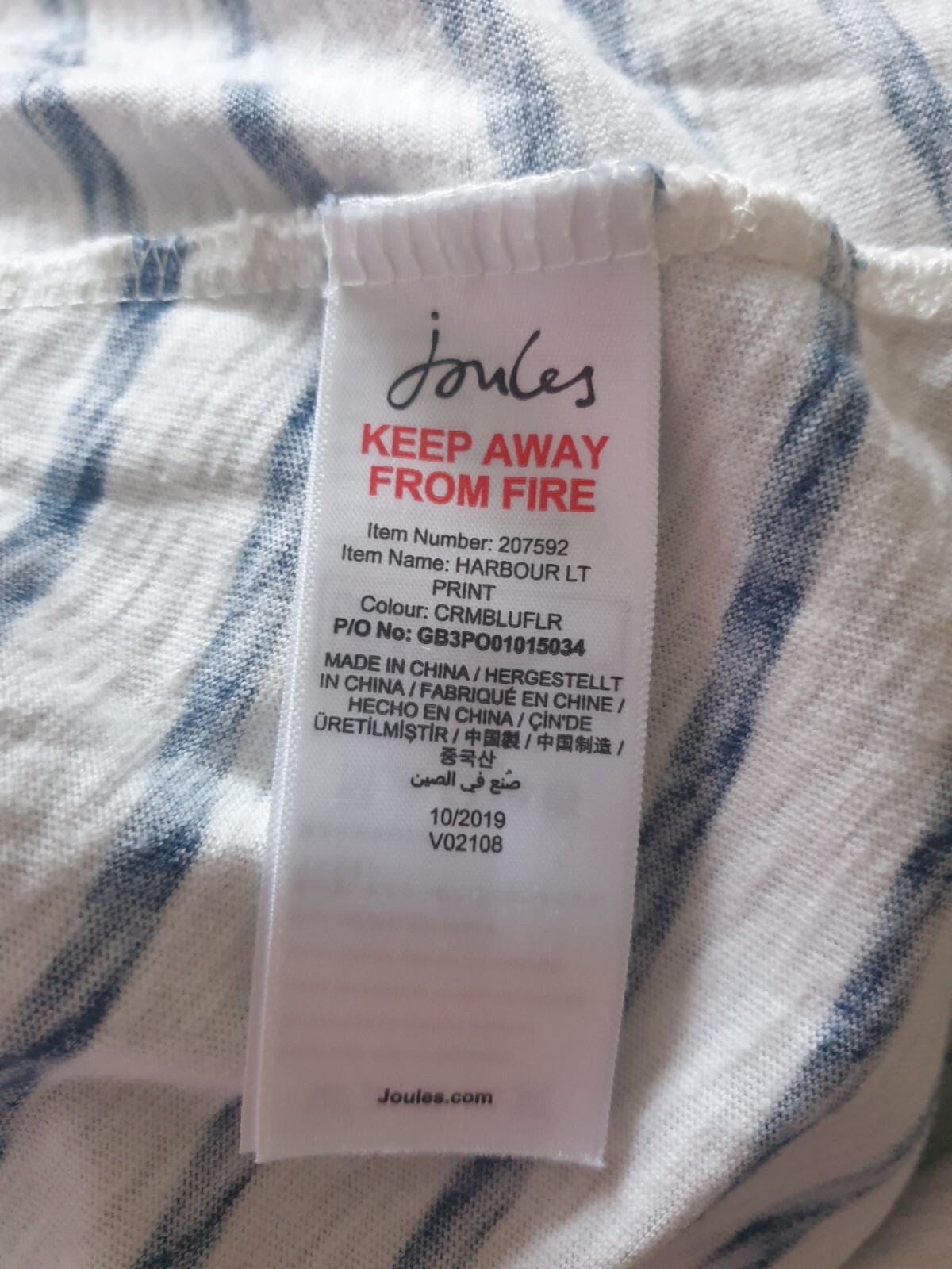 Joules Women's Harbour Print T-Shirt Size 10-12 RRP26.99 image 8