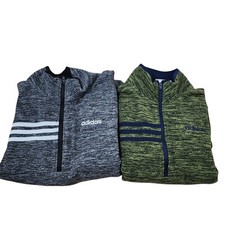 Adidas Boys Microfleece Half Zip Sweatshirt Size Medium 10/12 Bundle