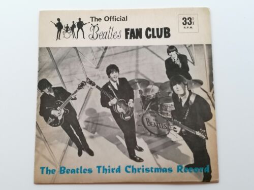 BEATLES UK 1965 FAN CLUB CHRISTMAS RECORD 1965 WITH INSERT - Picture 2 of 13