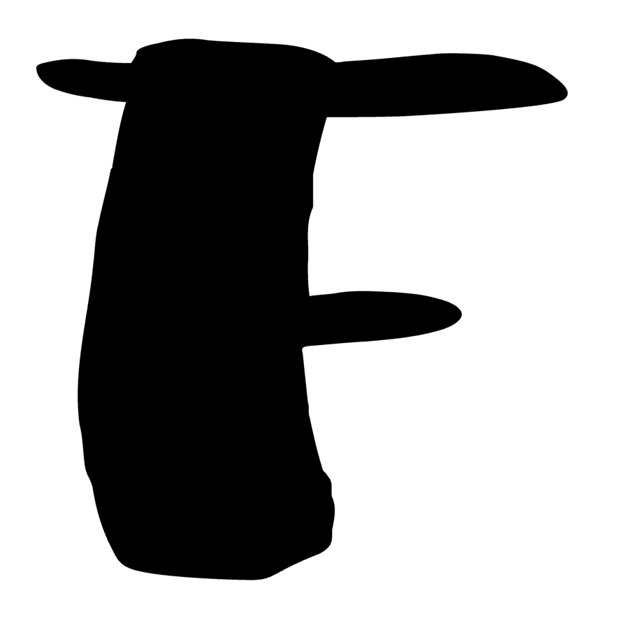 F Monogram Letter Initial Blossom Font Vinyl Decal Sticker A1593