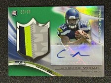 2013 Platinum Football #ARP-CM Christine Michael #/99 RPA Auto Rookie Patch RC