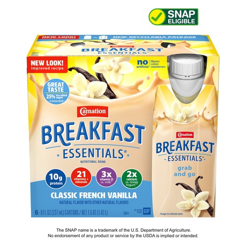 Carnation Breakfast Essentials Nutritional Drink, Classic French