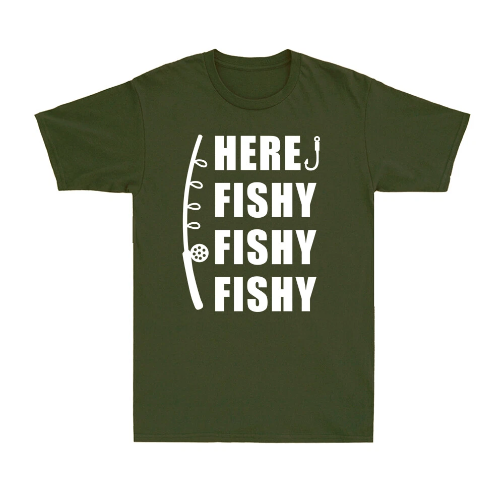 Here Fishy Fishy Fishy Novelty Fisherman Fishing Gift Men's Short Sleeve T-Shirt
Opens in a new wind