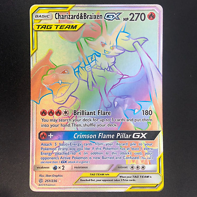 Charizard E Braixen GX Pokémon Carta Em Português 22/236 - Ri Happy