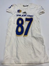 Game Worn Used adidas San Jose State Spartans SJSU Football Jersey Medium 3 #87