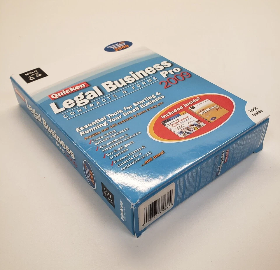 Quicken Legal Business Pro 2009 for Windows 7 CDs plus Companion Book - Image 2 of 4
