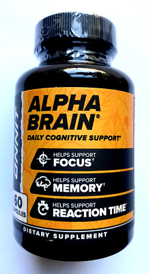 Alpha Brain Memory & Focus Daily Cognitive Support 60 CAPSULES FRESH