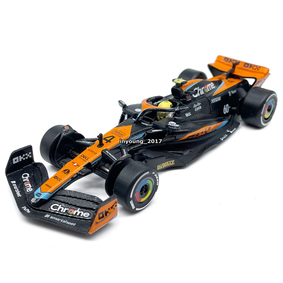 1/43 2023 F1 McLaren MCL60 Model Car Diecast Collectible Vehicle Lando Norris 4 - Image 3 of 4