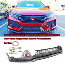 Fits 17-21 Civic 2/4dr Si ONLY / 5dr Hatchback TR-Style Front Lip (Carbon Look)