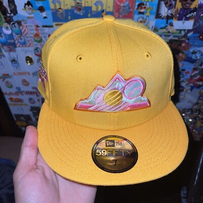 HAT CLUB EXCLUSIVE PINK LEMONADE COLORADO ROCKIES SIZE