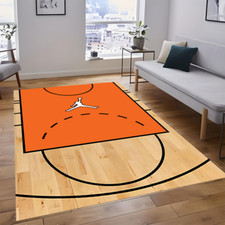 Basketball Court Rug   Elevate Your Space with Hoops-Inspired Style, Nice Rug