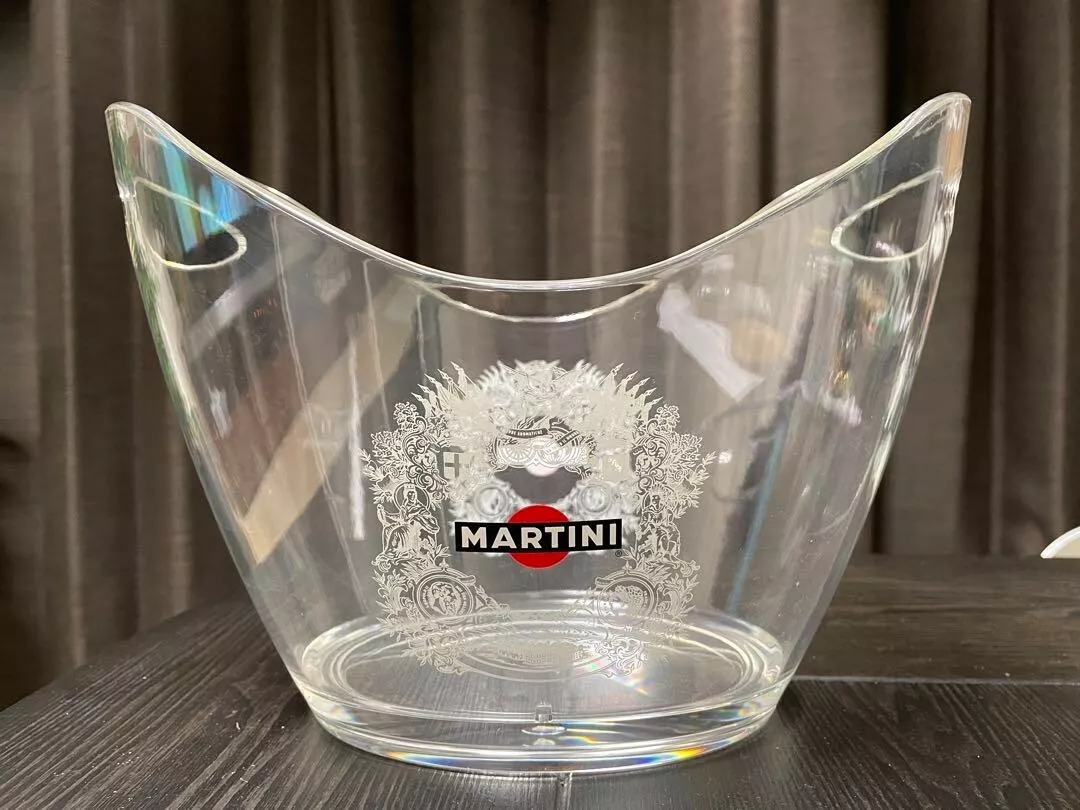 MARTINI Acrylic Ice Bucket Excellent w no box