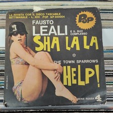 IL DISCO TASCABILE POP 45 GIRI SERIE ROSSA N.4 FAUSTO LEALI HELP TOWN SPARROW