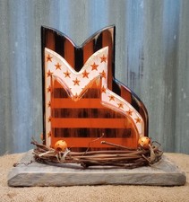 Three Wooden Cats For Fall