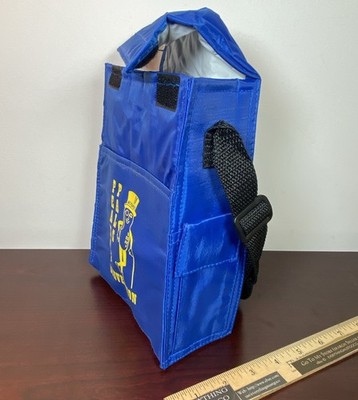 Vtg Planters Nuts Mr. Peanut Pals Convention Blue Kool Pak Lunch Box Bag Sack