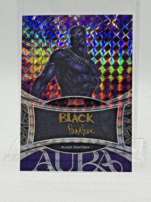 2025 Marvel Kakawow Aura #AM-PIP-06 BLACK PANTHER (Script Art Auto #'d / 45)