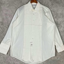 Brooks Brothers Tuxedo Shirt Mens 16-32 White Pleated Front Cotton NEW