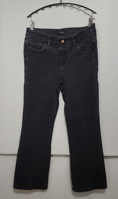 Vintage IMAN Global Chic 10P Black Denim Straight Leg Pull On Jeans