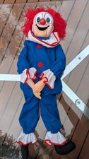 Muñeca Ventrílocuo Payaso Eegee Bozo The Clown Larry Harmon Scary de Colección RARA