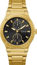 Image of Guess Watch Mens Gents Jet Gold 50m Water Resistant GW0795G4 RRP £225