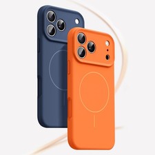 Magnetic for iPhone 17e 17 Pro Max 17 Case Slim Liquid Silicone Full Lens Cover