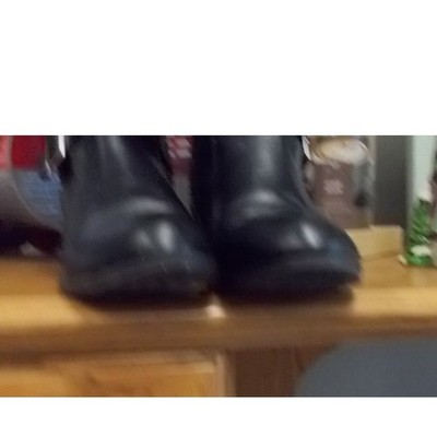 Arizona Womens Tall Riding Boots Black Brown Two Tone Buckle  display picture 1