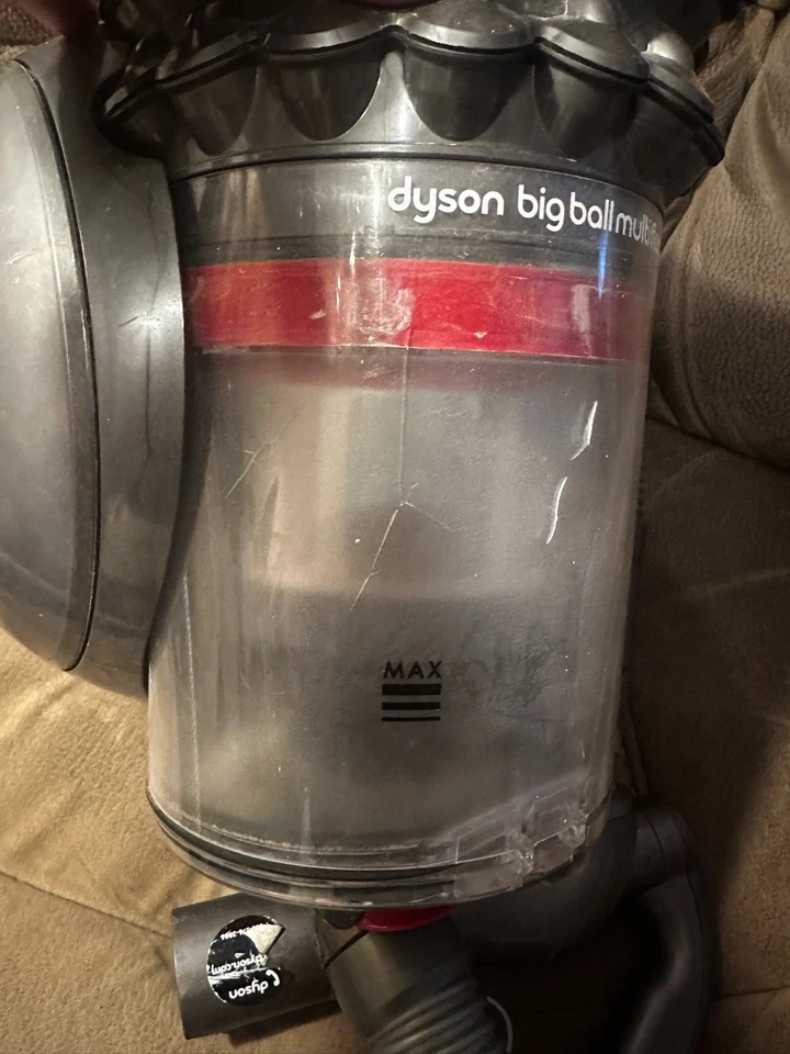 Dyson Big Ball Multi-Floor Pro Canister Vacuum Cleaner Fuchsia Used Tested Good - Image 3 of 4