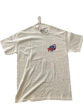White vintage 90's Planet Hollywood South Beach Florida Flamingo t-shirt. Size M