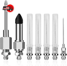 Grease Gun Needle Tip Kit 7 Pcs,Bearing Needle Nozzle Fitting Injector Tool