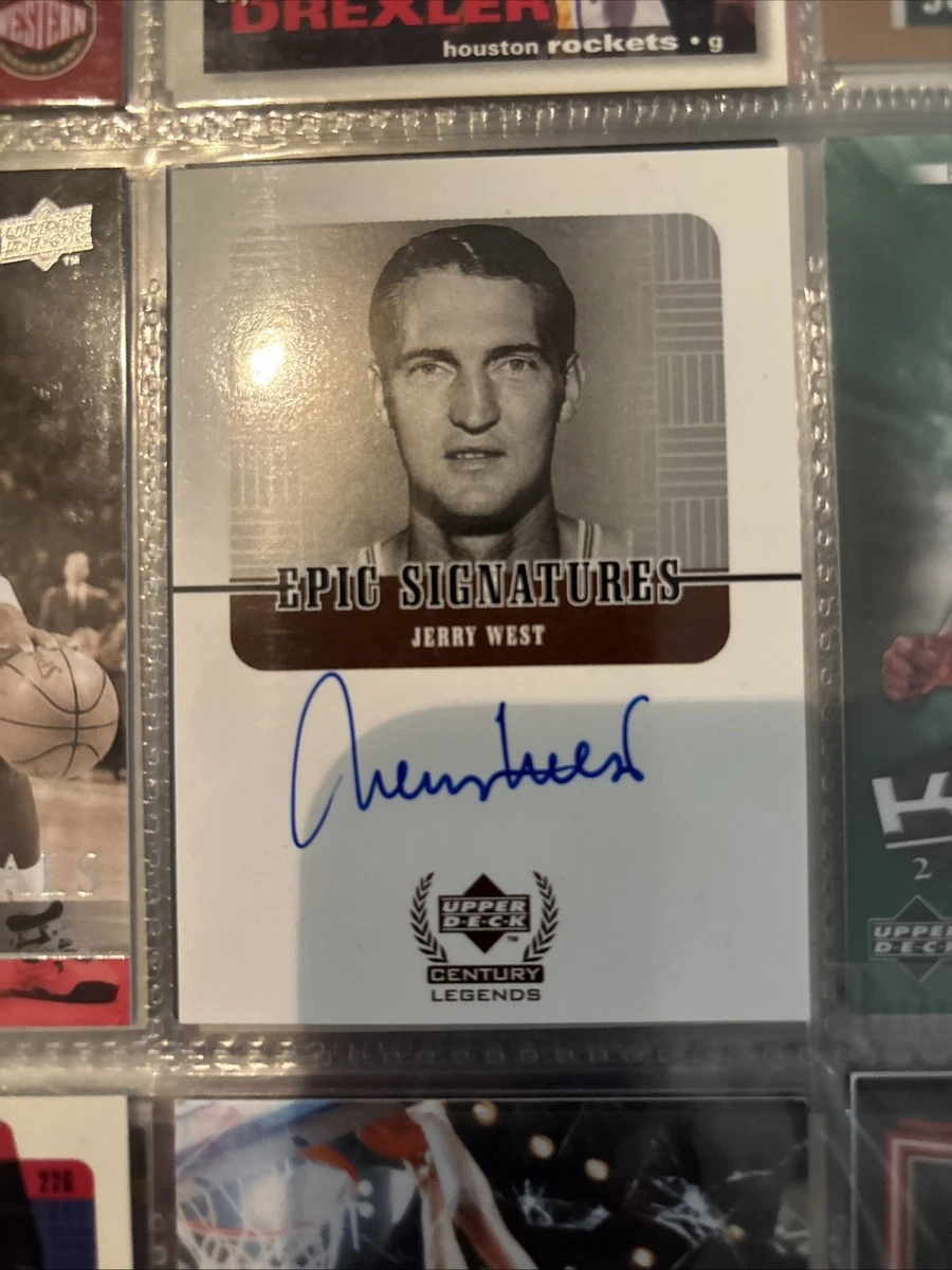 Jerry West Basketball Autographed Sports Trading Cards