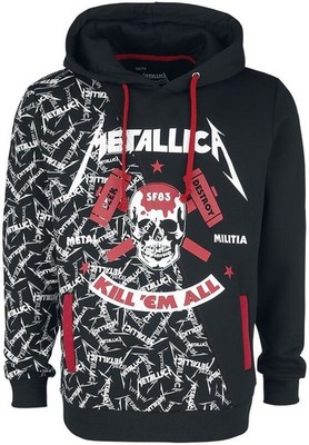 Metallica Kill 'em All Hoodie Official Merch Black Pullover New M Medium