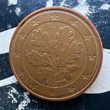 5- Euro Cent Coin Germany 2010 A F Circulated Coin Collectible Coin Circulated Coin