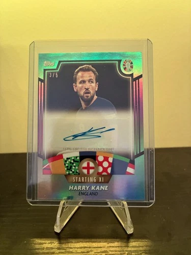 2024 Topps Euro Jose Mourinho Platinum Curated Set Harry Kane Auto Rainbow /5 