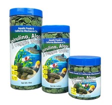 Aquatic Foods Inc. 12mm - 1/2" Small Sinking Wafers of Spirulina, Algae  Veg...
