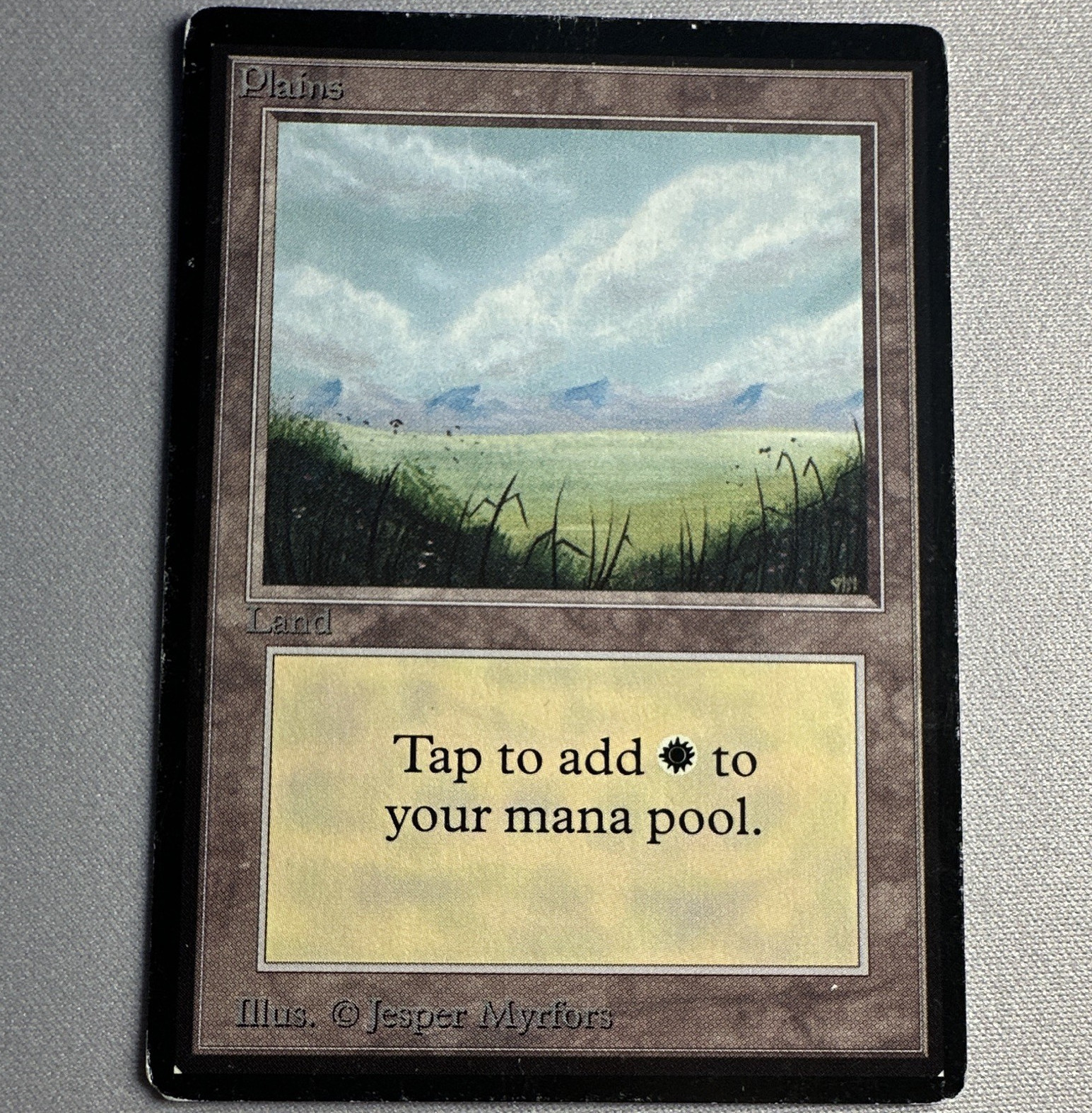 Plains MTG Beta Edition A 1993 Basic Land LEB Jesper Myrfors LP/MP Magic Card