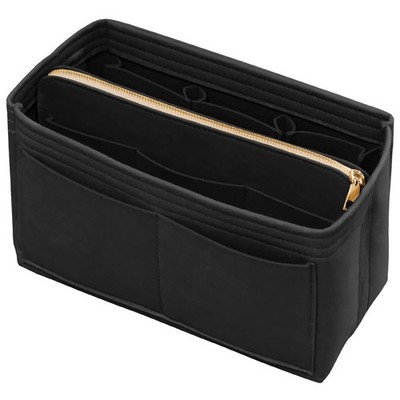 Purse Organizer Insert with Zipper Felt Bag Organizer Handbag Organizer Inser...