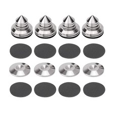 4 Sets Speaker Isolation Stand Feet, Stainless Steel Speaker Base Pads, Shock...