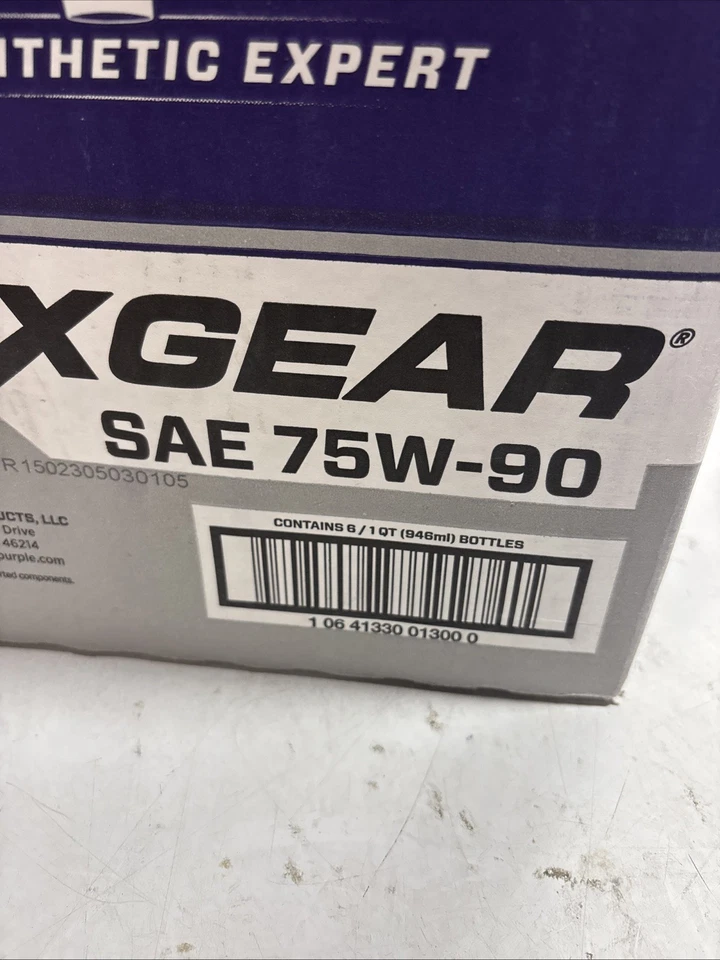 Royal Purple Max Gear Aceite Sintético 75W-90 1-Qt Botella Juego de 6 06300 Foto 2 de 4