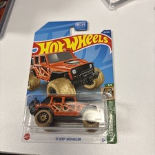 NIP 2022 Hot Wheels Treasure Hunt 17 Jeep Wrangler 126/250 Mud Studs 3/5 HCY03