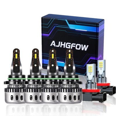 For Dodge Avenger SXT Sedan 4-Door 3.6L 2013-2014  LED Headlight Fog Light Bulbs