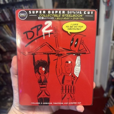 Deadpool 2: Super Duper Cut Steelbook (4K UHD/Blu-ray) With Slipcover Marvel OOP